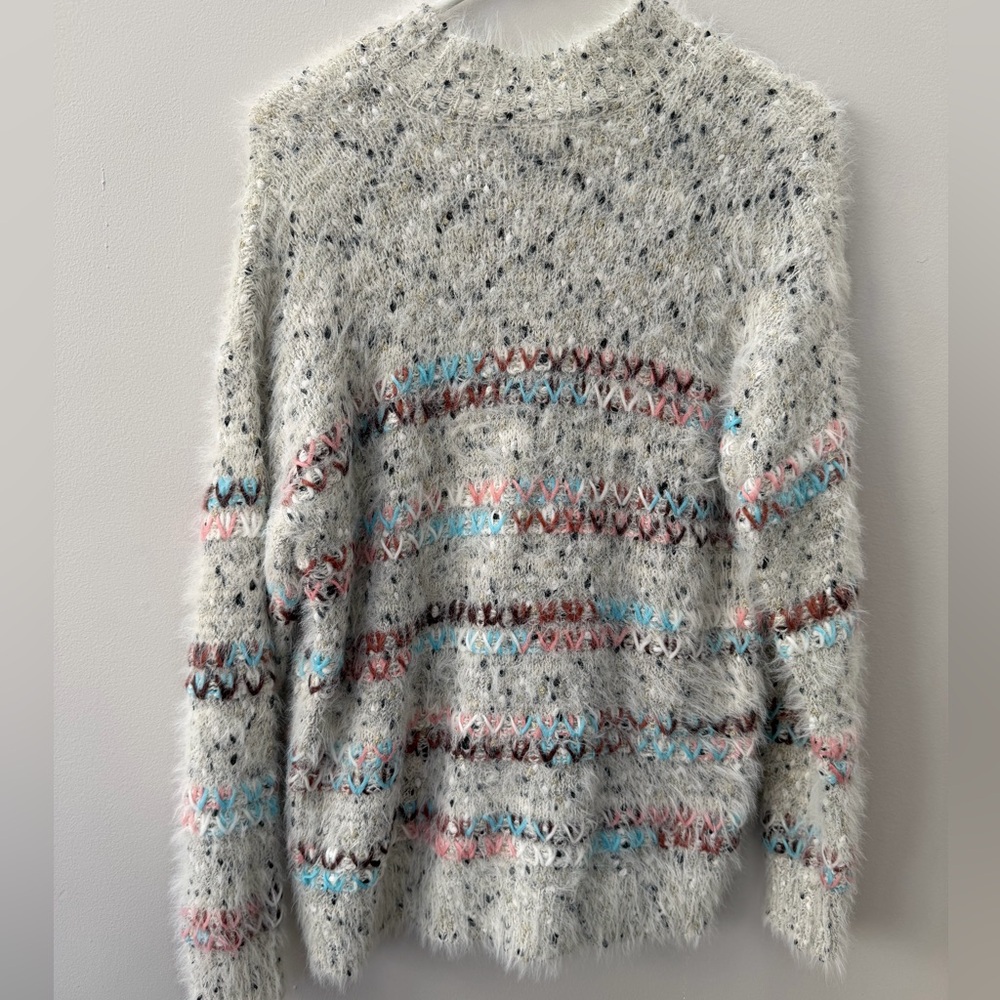 Maurices Fuzzy Multicolor Sweater
